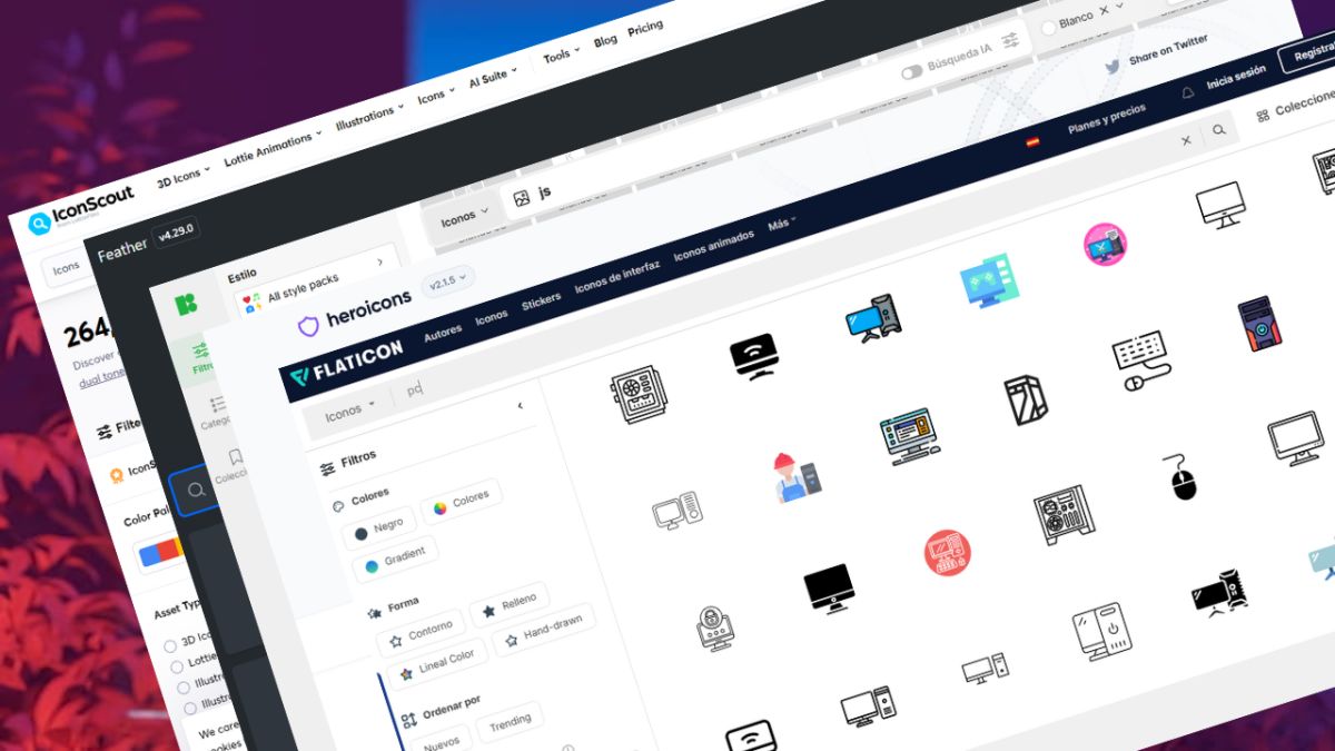 🔥 Los desarrolladores están enloqueciendo: los 5 mejores sitios para descargar iconos GRATIS en 2025